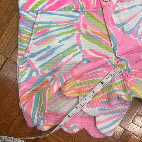 Lilly Pulitzer Womens The Buttercup Short Shellabrate Scallop Hem Shorts Size 00 - Picture 9 of 16